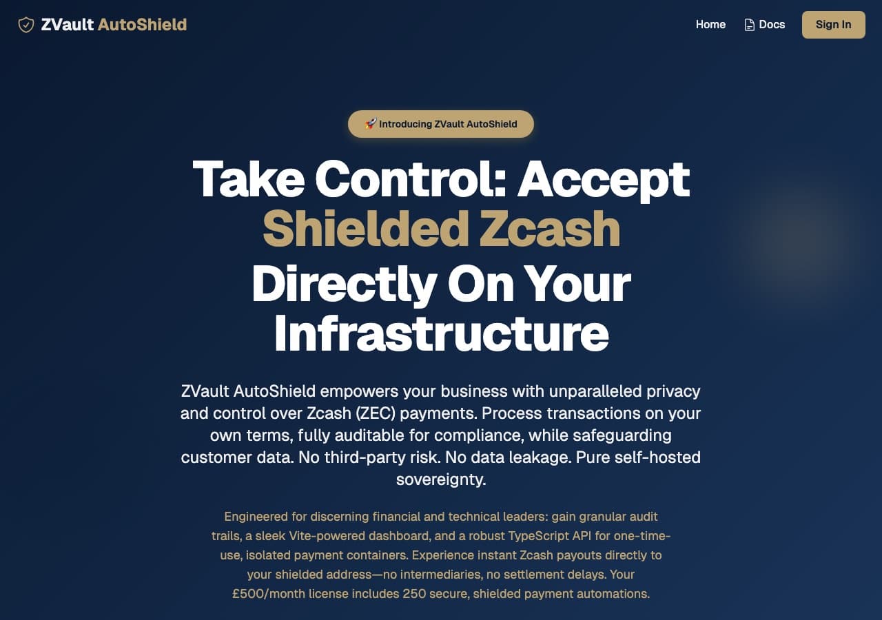 ZVault AutoShield screenshot